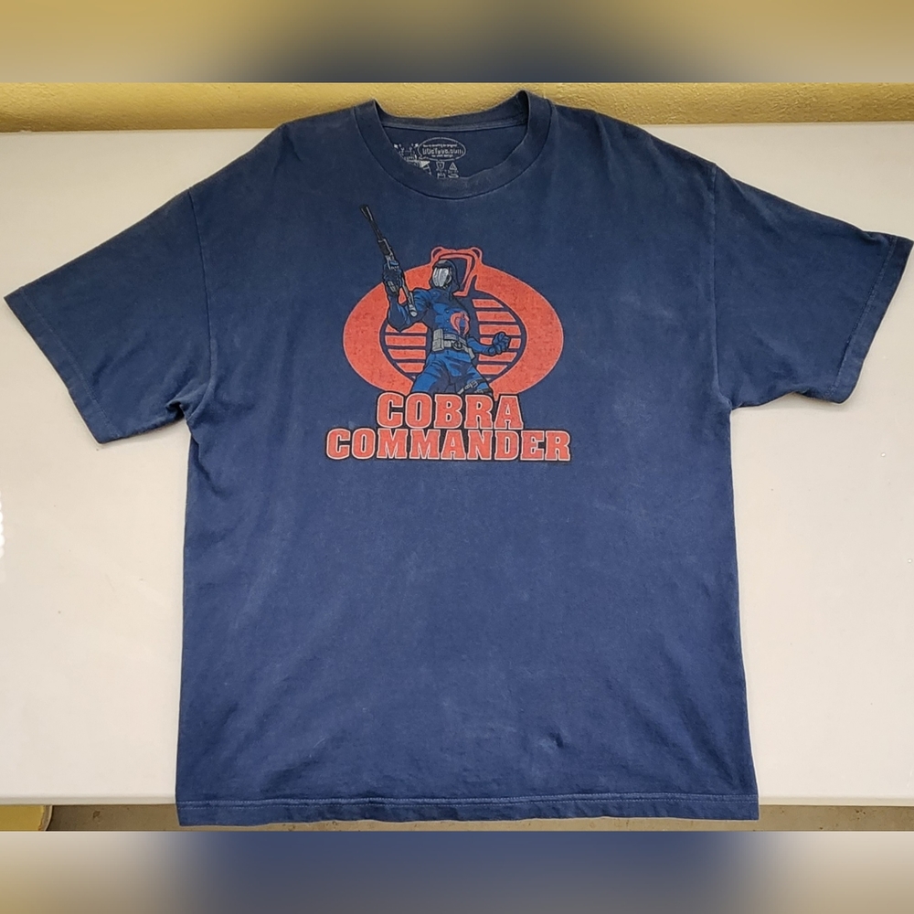 G.I. Joe Cobra Commander 80sTees.com Blue Extra Large XL T-shirt